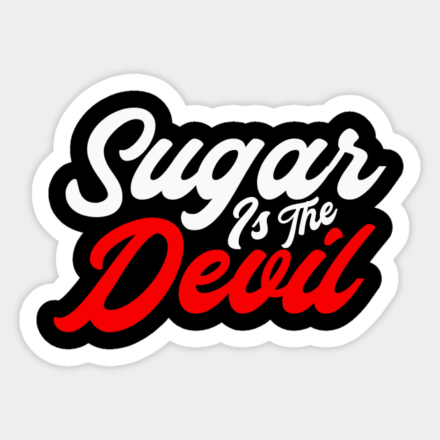 Sugar Is The Devil Sticker by KetoMeaford